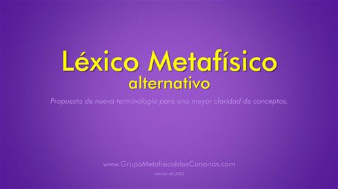 LXICO METAFSICO Alternativo