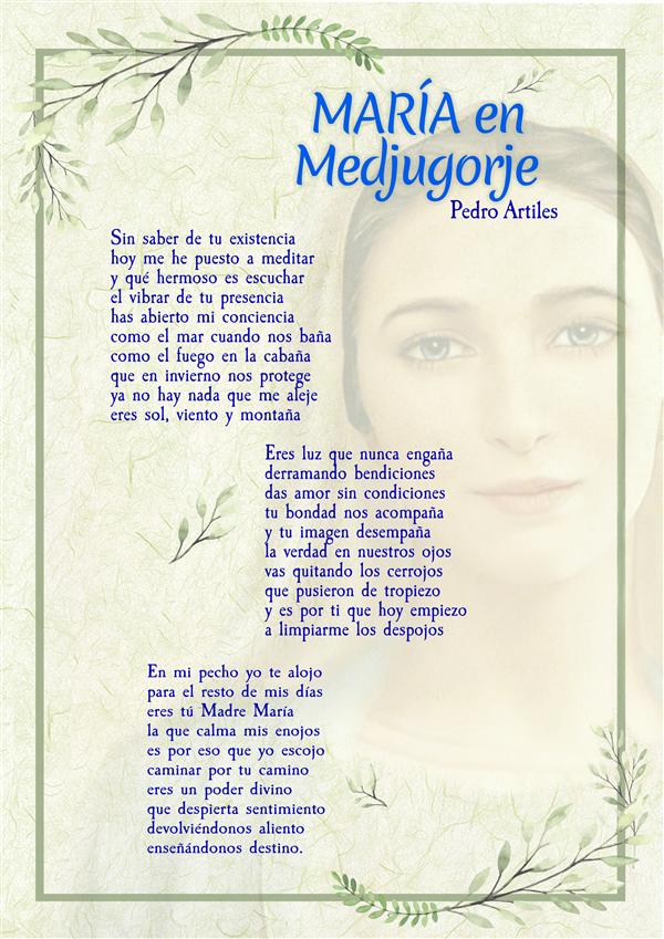 MARA EN MEDJUGORJE - Poess por Pedro Artiles